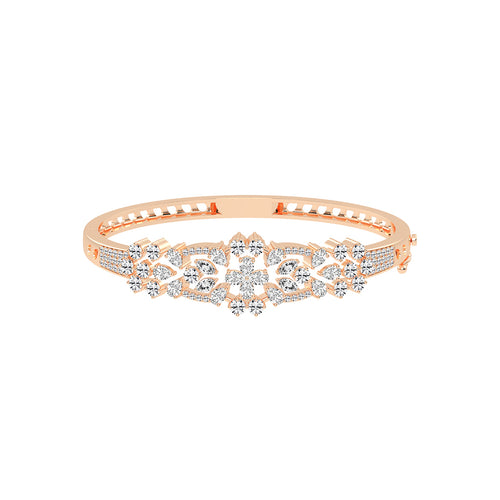 Sienna 375Ct Marquise Cut Kada Lab Diamond Bracelet