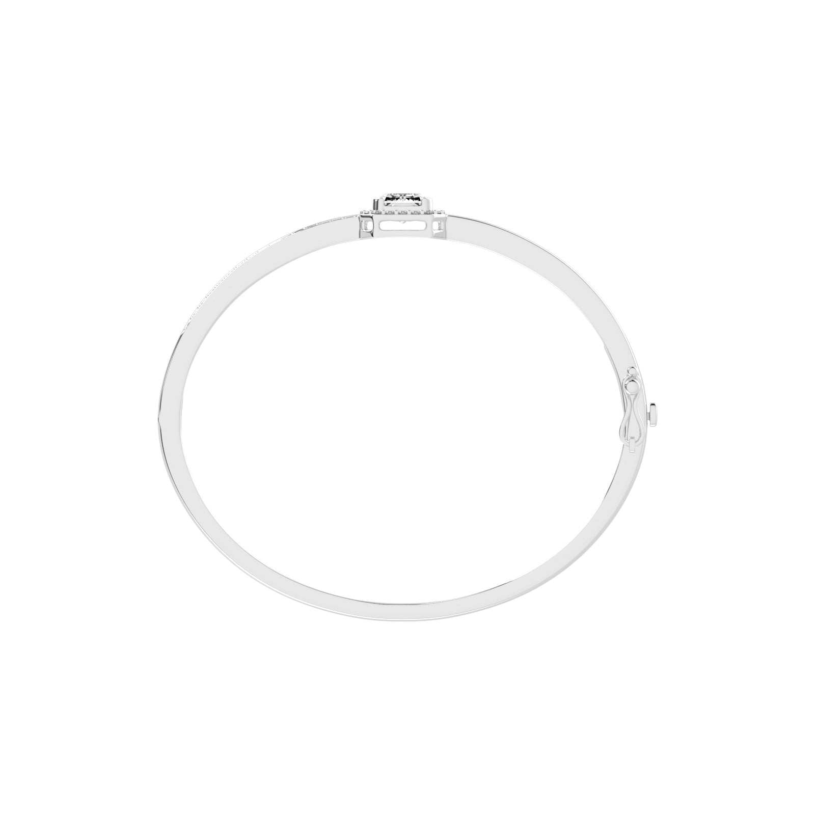 Amelina 425Ct Emerald Cut Kada Lab Diamond Bracelet