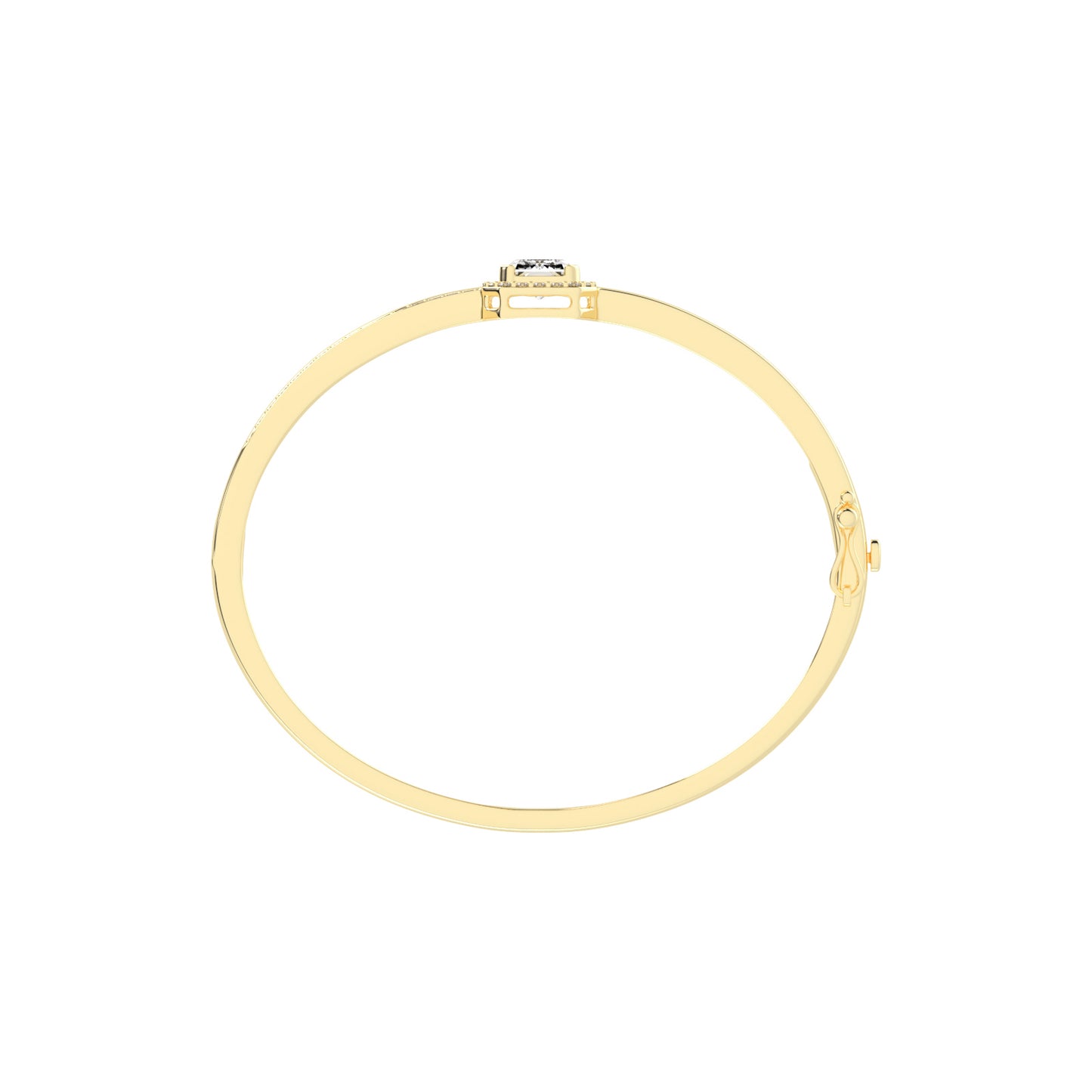 Amelina 425Ct Emerald Cut Kada Lab Diamond Bracelet