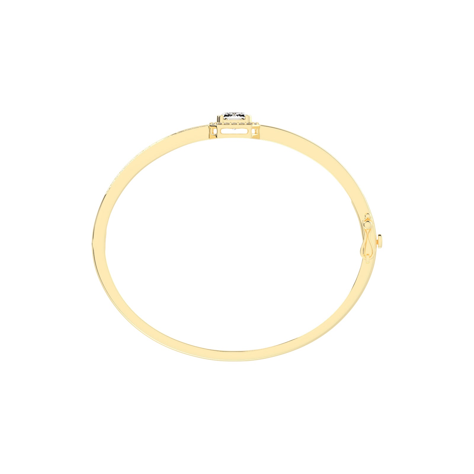 Amelina 425Ct Emerald Cut Kada Lab Diamond Bracelet