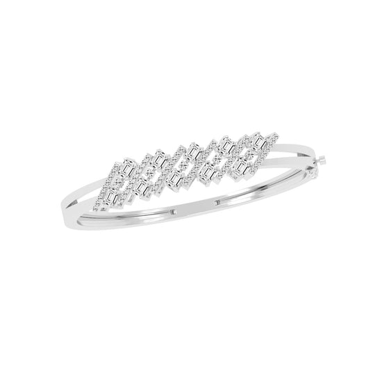 Avira 275Ct Split Emerald Cut Kada Lab Diamond Bracelet