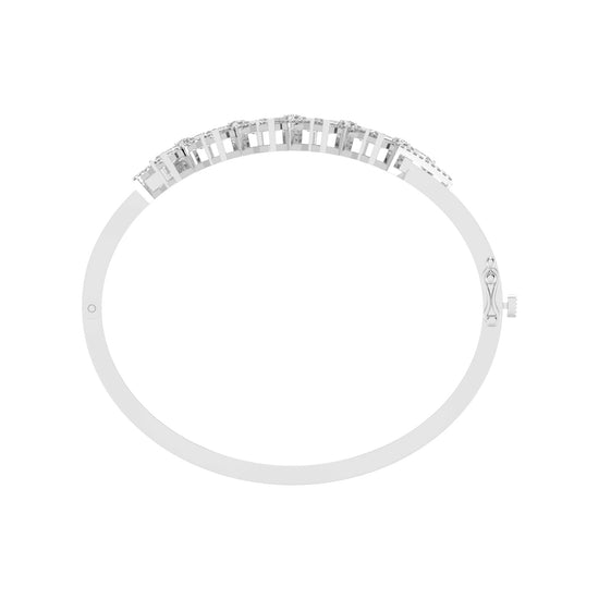 Avira 275Ct Split Emerald Cut Kada Lab Diamond Bracelet