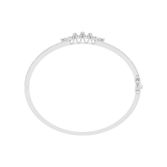 Melis 150Ct Split Shank Marquise Cut Kada Lab Diamond Bracelet