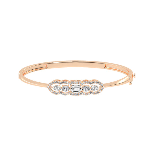 Cassia 175Ct Emerald Cut Kada Lab Diamond Bracelet