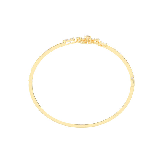 Orla Split Emerald Cut Kada Lab Diamond Bracelet