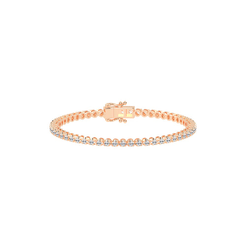 Viora 150Ct Miracle Setting Round Cut Tennis Lab Diamond Bracelet