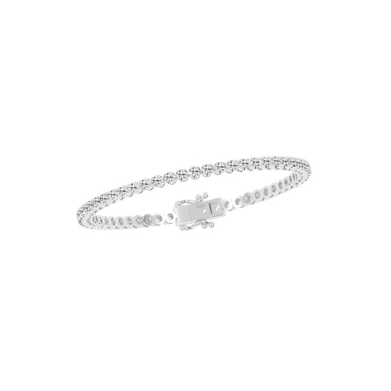 Viora 150Ct Miracle Setting Round Cut Tennis Lab Diamond Bracelet