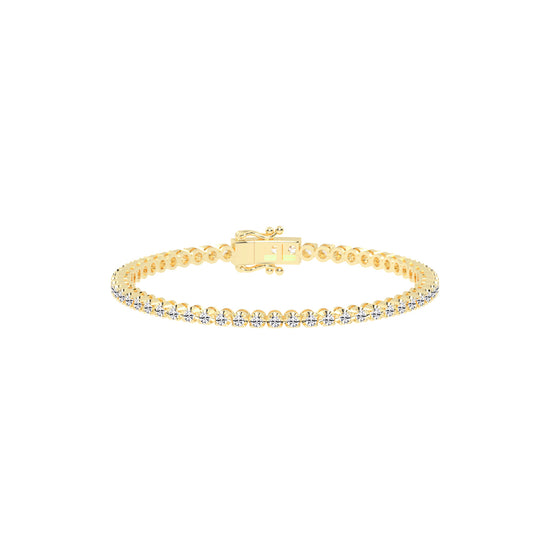 Viora 150Ct Miracle Setting Round Cut Tennis Lab Diamond Bracelet