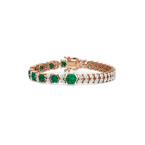 Emerald Radiance Link Bracelet