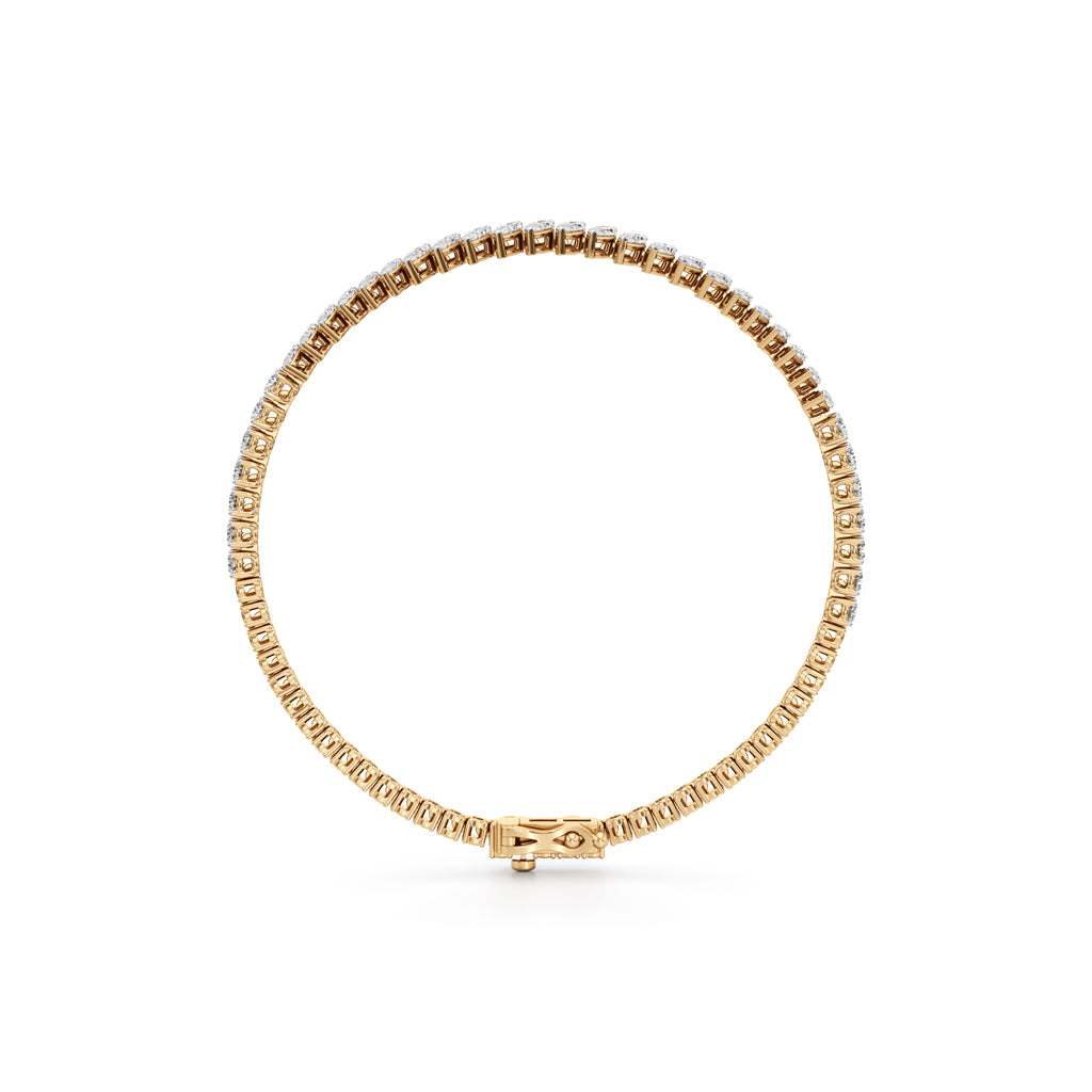 Luminous Marquise  Round Diamond Bracelet