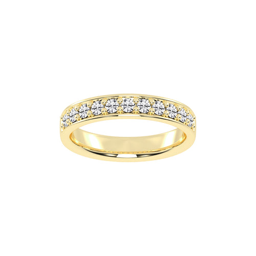Gliss  round shape eternity lab diamond ring