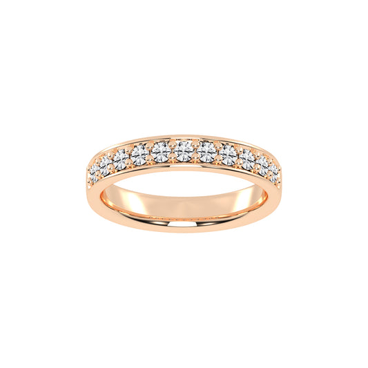 Gliss  round shape eternity lab diamond ring