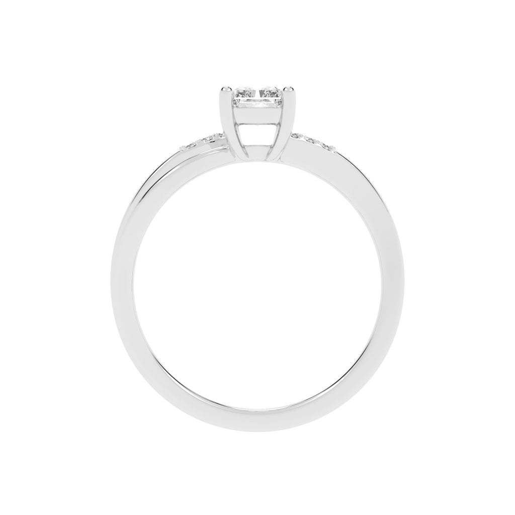 Lavenza  Furay radiant cut classic lab diamond ring