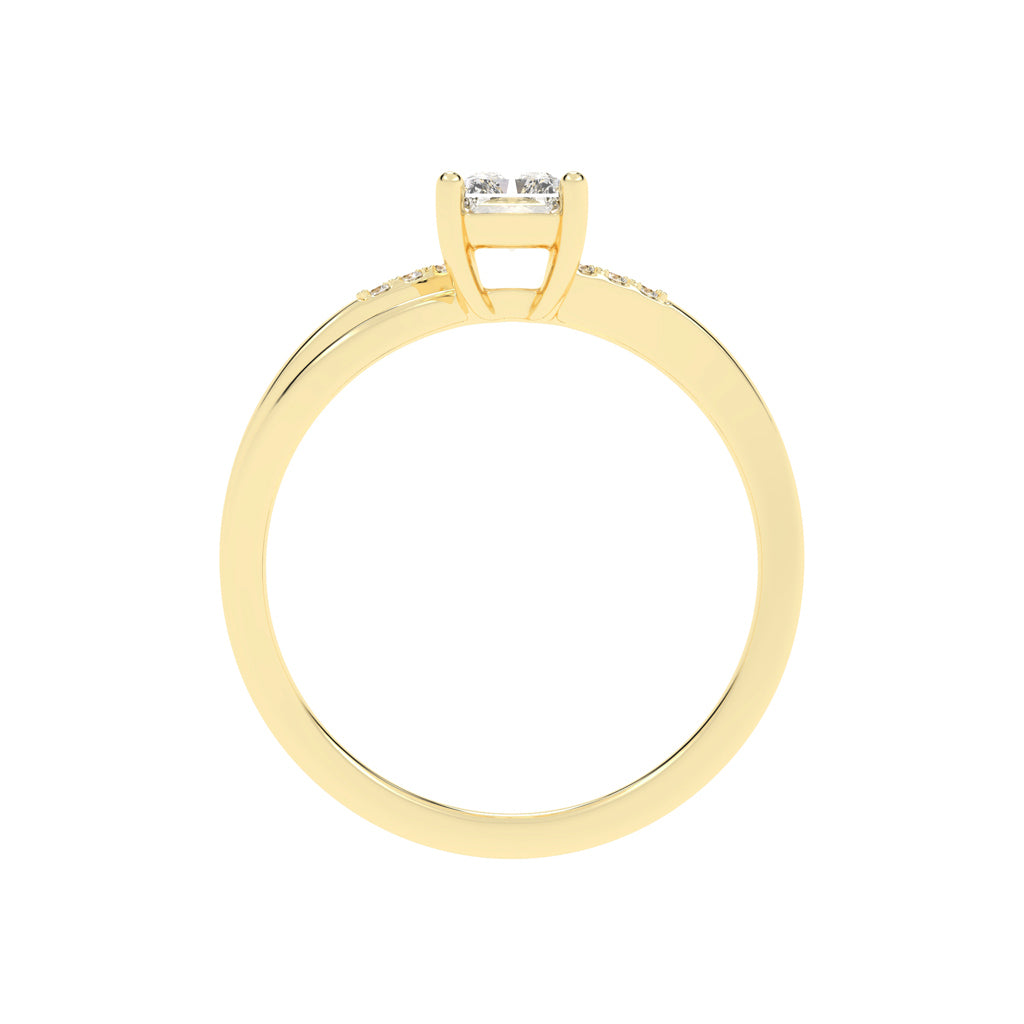 Lavenza  Furay radiant cut classic lab diamond ring