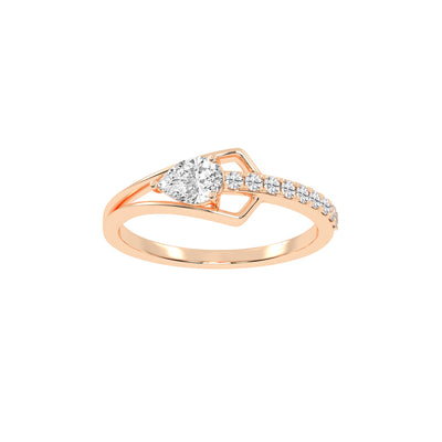 Celestia Curve  Teardrop Elegance Ring