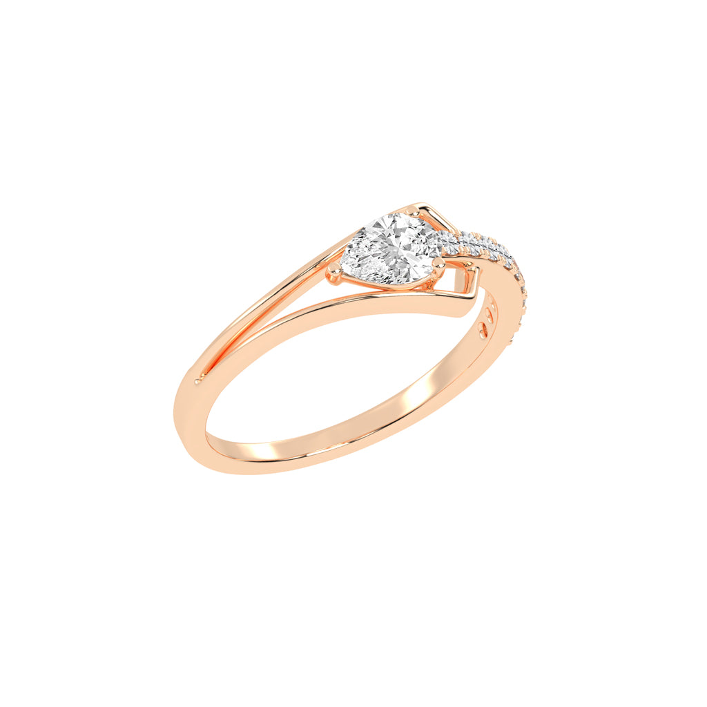 Celestia Curve  Teardrop Elegance Ring