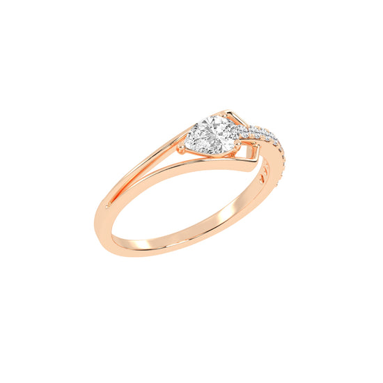 Celestia Curve  Teardrop Elegance Ring