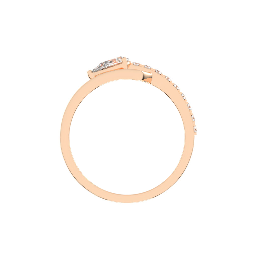 Celestia Curve  Teardrop Elegance Ring