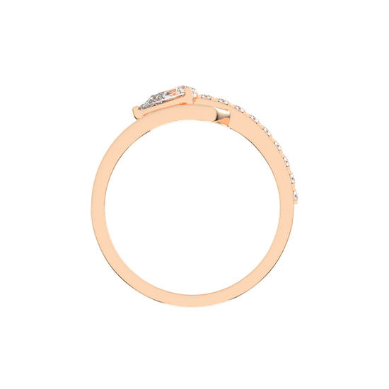 Celestia Curve  Teardrop Elegance Ring