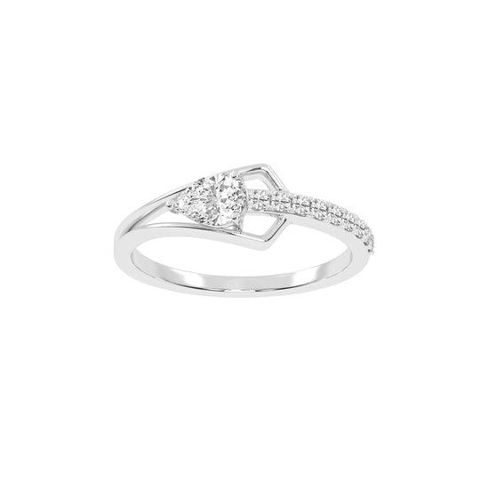 Celestia Curve  Teardrop Elegance Ring