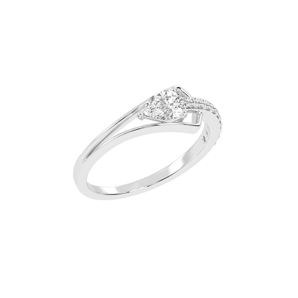 Celestia Curve  Teardrop Elegance Ring