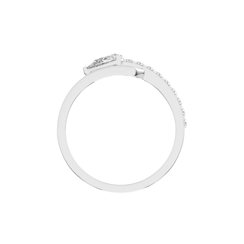 Celestia Curve  Teardrop Elegance Ring