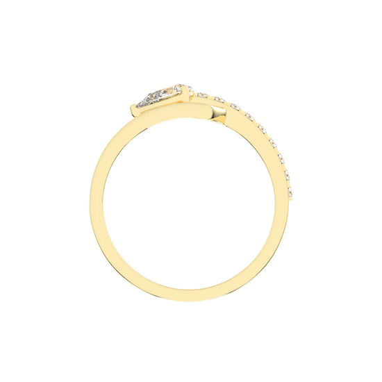 Celestia Curve  Teardrop Elegance Ring