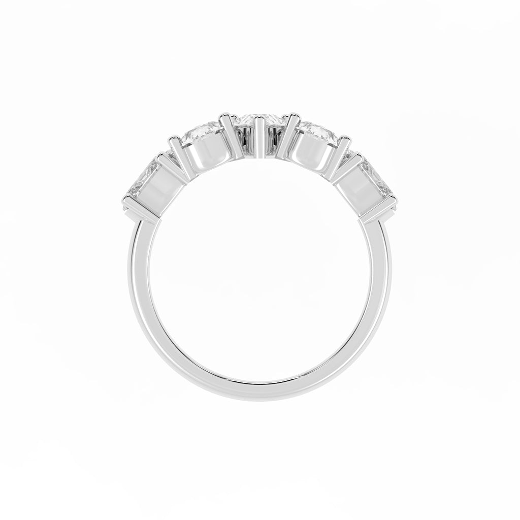 Lustrous PearShaped Diamond Ring