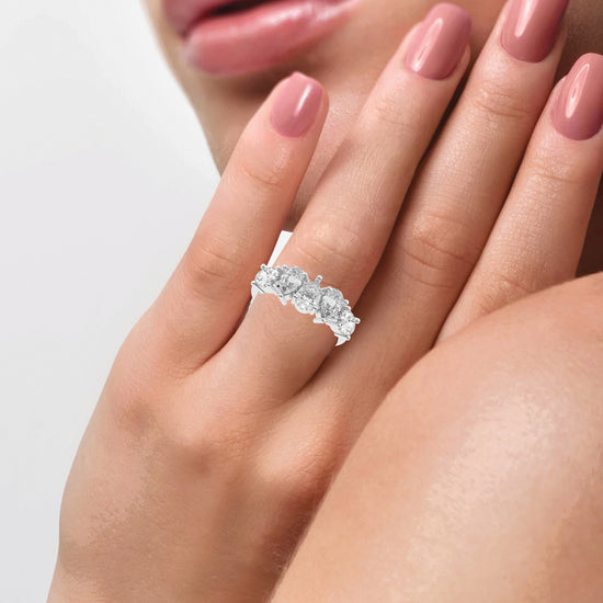 Lustrous PearShaped Diamond Ring