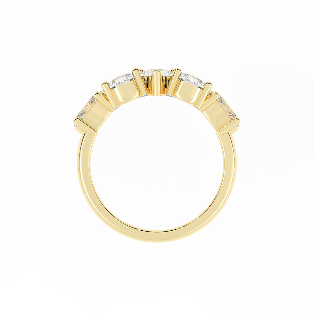 Lustrous PearShaped Diamond Ring