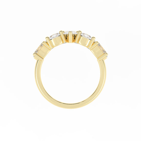 Lustrous PearShaped Diamond Ring