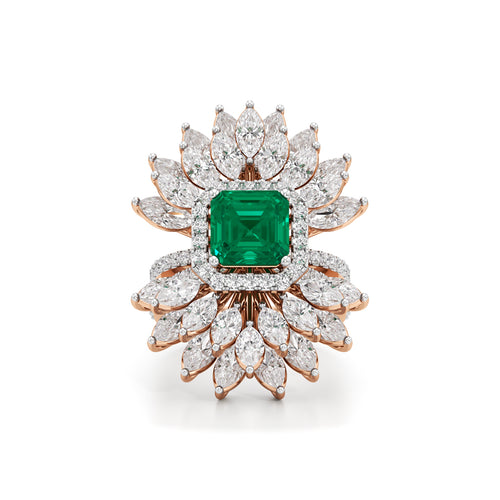 Aurelia Grand Floral Statement Ring