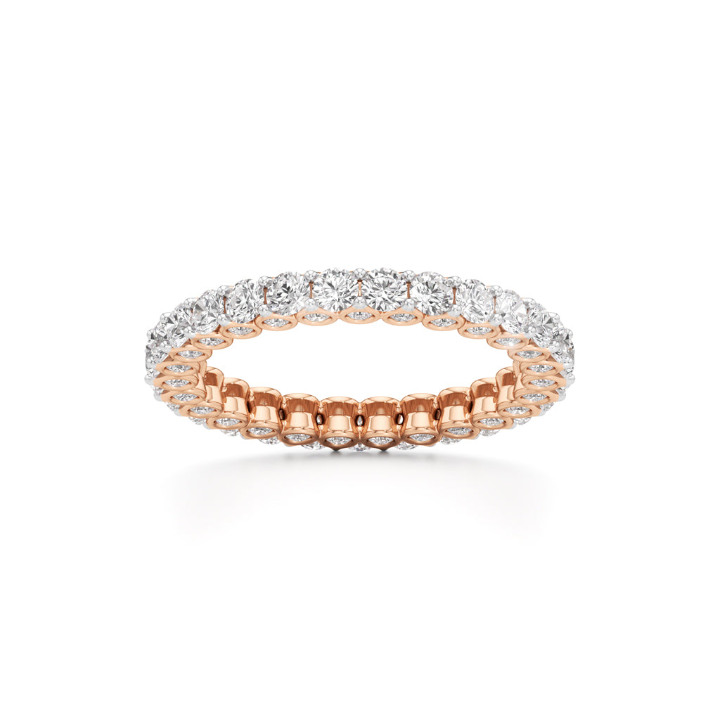 Dazzling DualTone Eternity Diamond Ring