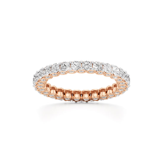 Dazzling DualTone Eternity Diamond Ring