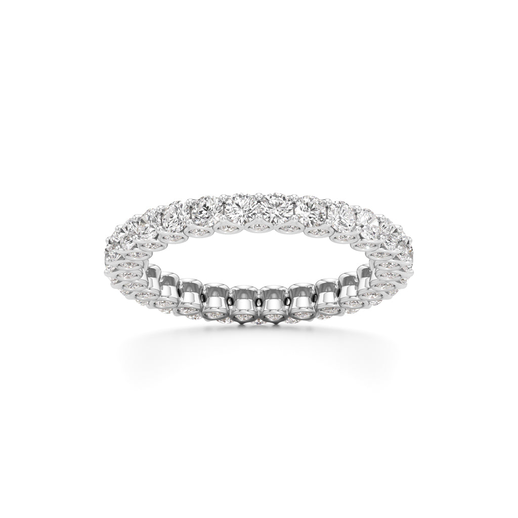 Dazzling DualTone Eternity Diamond Ring