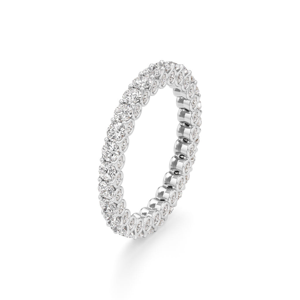 Dazzling DualTone Eternity Diamond Ring