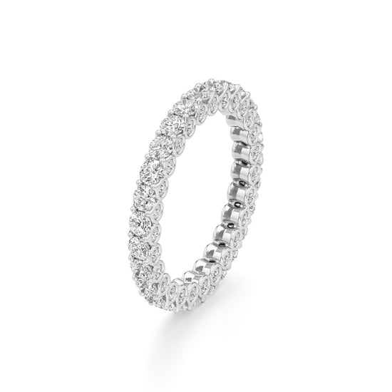 Dazzling DualTone Eternity Diamond Ring