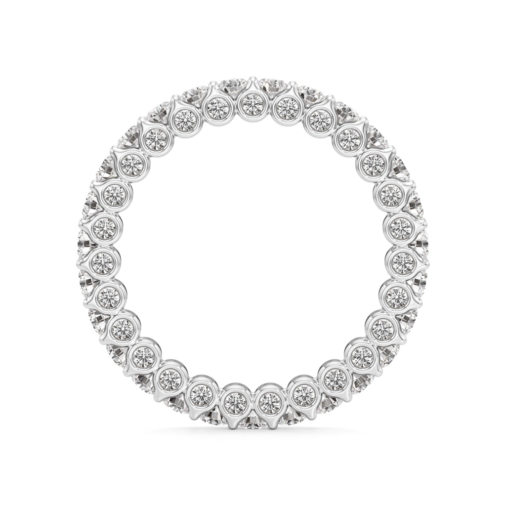 Dazzling DualTone Eternity Diamond Ring