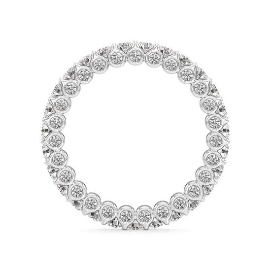 Dazzling DualTone Eternity Diamond Ring