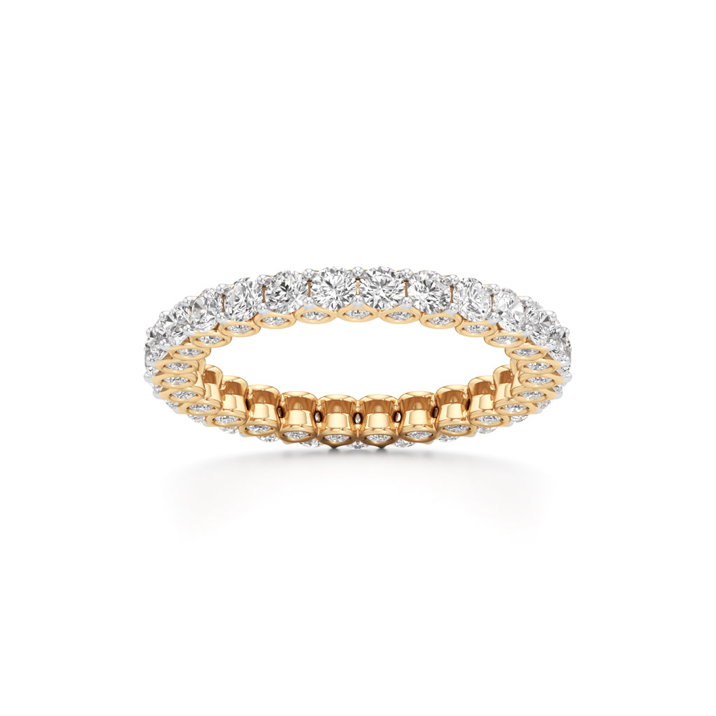 Dazzling DualTone Eternity Diamond Ring