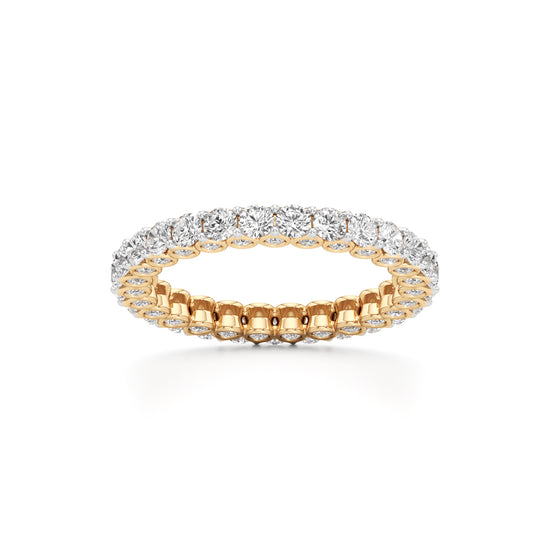 Dazzling DualTone Eternity Diamond Ring