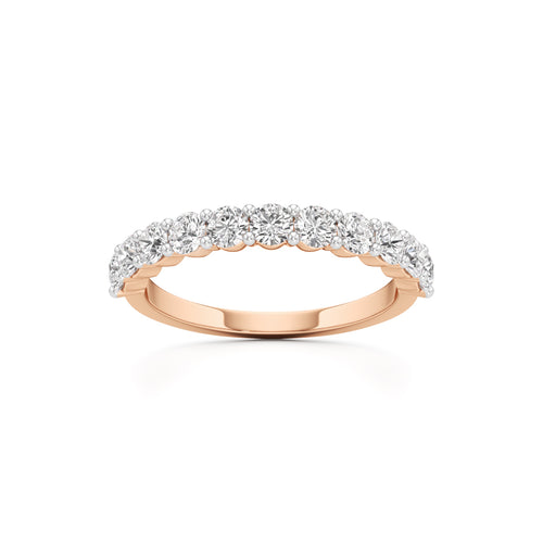 Classic Round Diamond HalfEternity Band