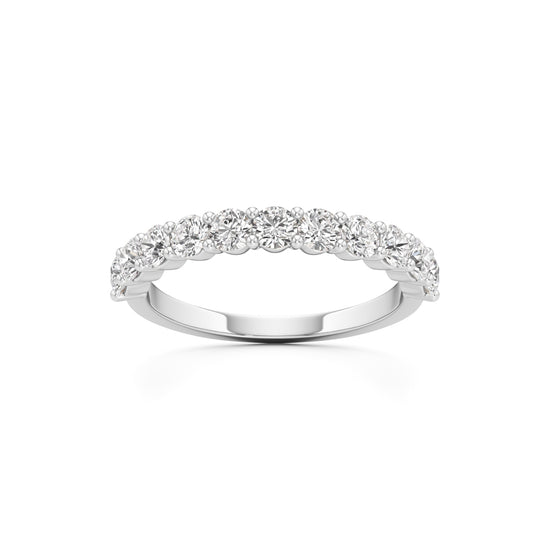 Classic Round Diamond HalfEternity Band