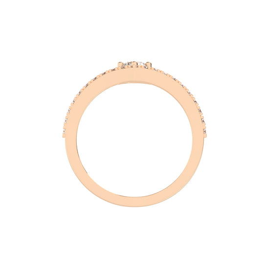 Classic VArch Solitaire Ring