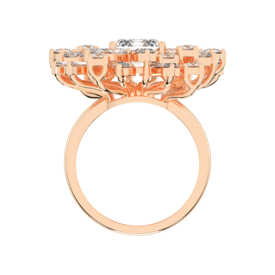 Modern SquareCut Diamond Ring