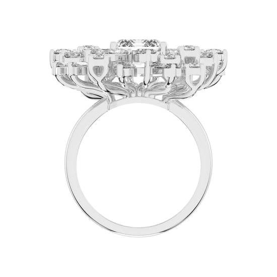 Modern SquareCut Diamond Ring