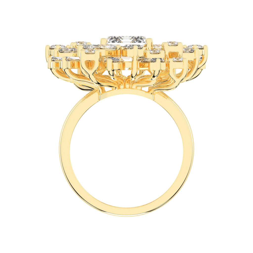 Modern SquareCut Diamond Ring