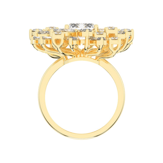Modern SquareCut Diamond Ring