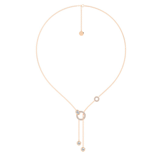 Oria Diamond Lariat Necklace