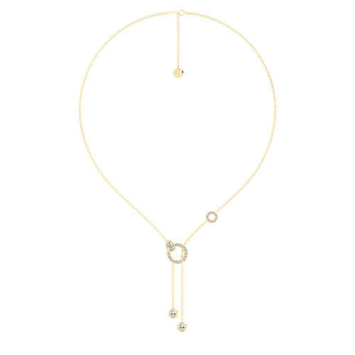Oria Diamond Lariat Necklace